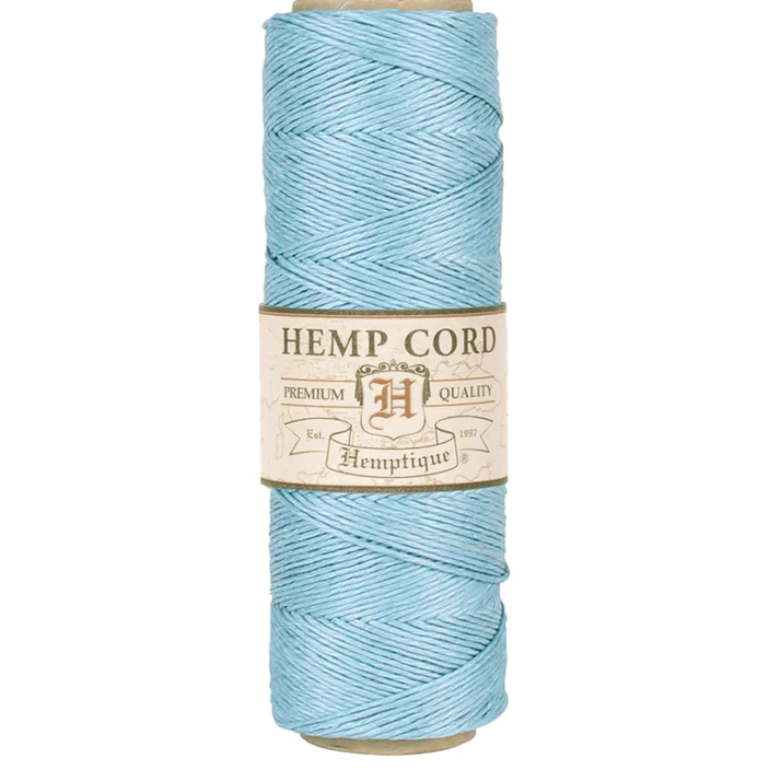 0.5 mm (1/64") Light Blue Hemp Twine/Cord Spool 62.5 m (205 ft) Hemptique