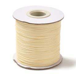 0.5 mm Beige Round Waxed Polyester Cord/Thread 169.5 yd (155 m) 280-