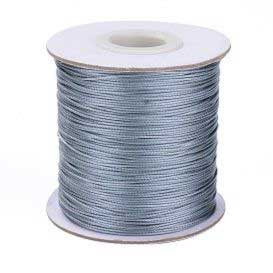 0.5 mm Dark Gray Round Waxed Polyester Cord/Thread 169.5 yd (155 m) 280-