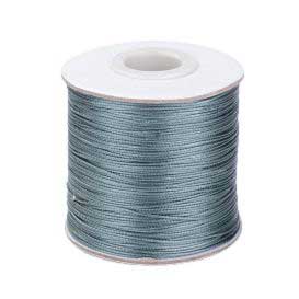 0.5 mm Gray Round Waxed Polyester Cord/Thread 169.5 yd (155 m) 280-