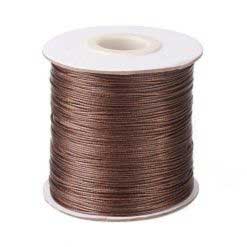 0.5 mm Saddle Brown Round Waxed Polyester Cord/Thread 169.5 yd (155 m) 280-