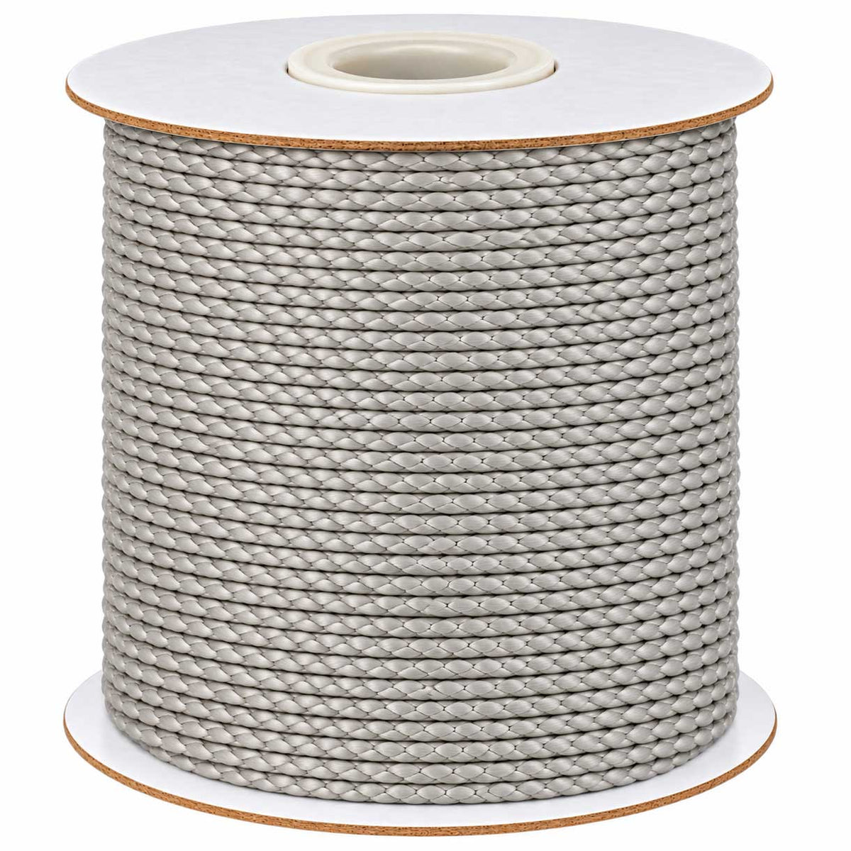 0.8 mm Light Gray Round Waxed Polyester Cord/Thread 174 yd (160 m) 280-