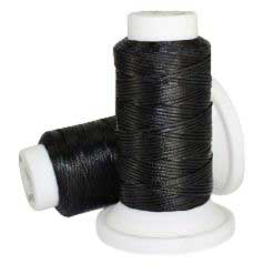 0.8 mm Black Flat Waxed Polyester Cord/Thread 54.5 yd (50 m) 280-