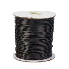 0.8 mm Coconut Brown Round Waxed Polyester Cord/Thread 174 yd (160 m) 280-
