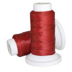 0.8 mm Dark Red Flat Waxed Polyester Cord/Thread 54.5 yd (50 m) 280-