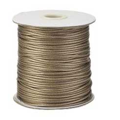 0.8 mm Tan Round Waxed Polyester Cord/Thread 174 yd (160 m) 280-