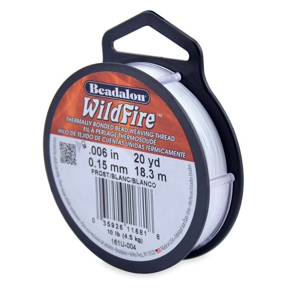 0.15 mm (.006") Frost Wildfire 10 lb Thread 45 m (50 yd) USA Made Beadalon