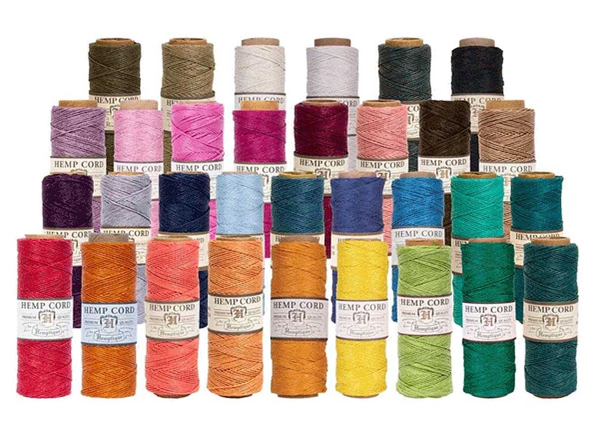 0.5 mm (1/64") Dusty Olive Hemp Twine/Cord Spool 62.5 m (205 ft) Hemptique