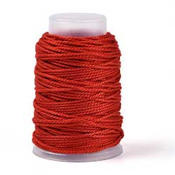 1.5 mm (1/16") Red Cotton Macrame Cord 22 m (24 yd) 280-
