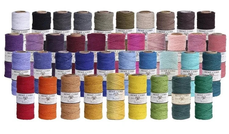1 mm (3/64") Gray Hemp Twine/Cord Spool 62.5 m (205 ft) Hemptique