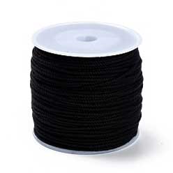 1.2 mm (3/64") Black Cotton Macrame Cord 50 m (54.5 yd)