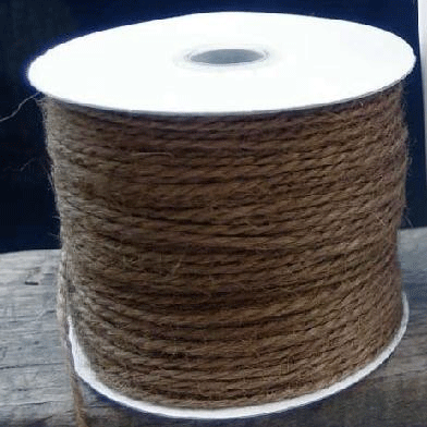 1.5 mm (1/16") Brown Jute Twine/Cord/Rope 168-1086
