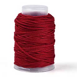 1.5 mm (1/16") Dark Red Cotton Macrame Cord 22 m (24 yd) 280-