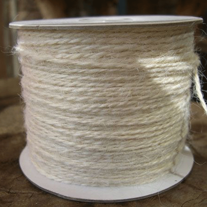 1.5 mm (1/16") White Jute Twine 91 m (300 ft) Harvest Imports