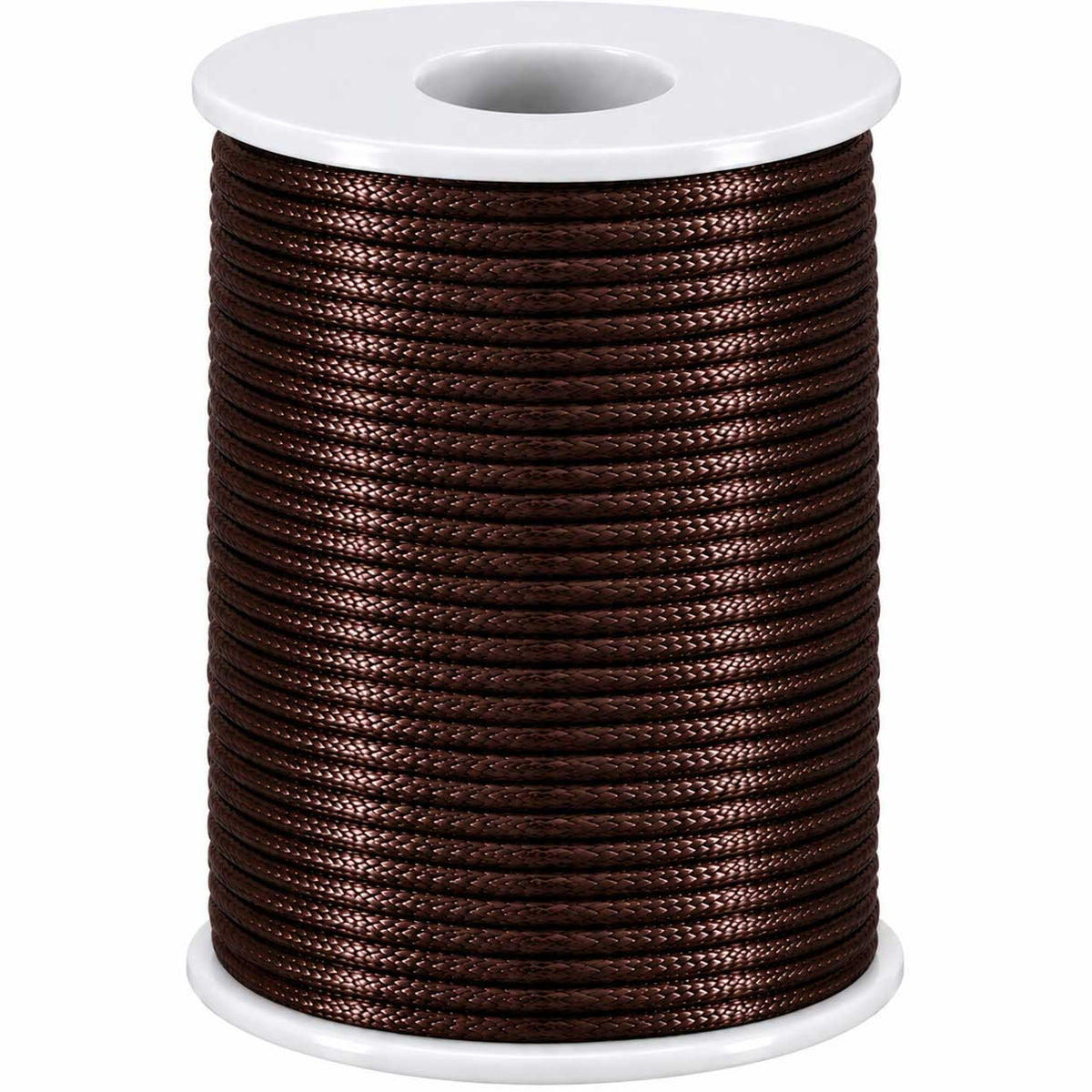1.5 mm Brown Polyester Rattail Satin Cord/Thread 49.2 yd (45 m) 280-