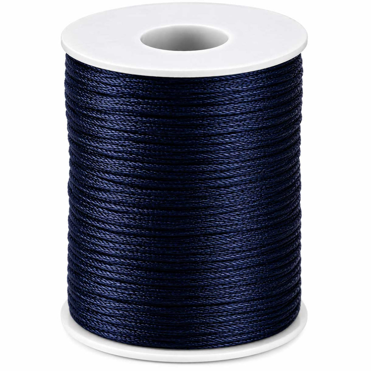 1.5 mm Prussian Blue Polyester Rattail Satin Cord/Thread 49.2 yd (45 m) 280-