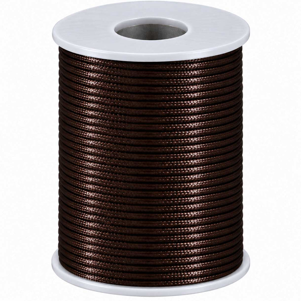 1.5 mm Saddle Brown Polyester Rattail Satin Cord/Thread 49.2 yd (45 m) 280-