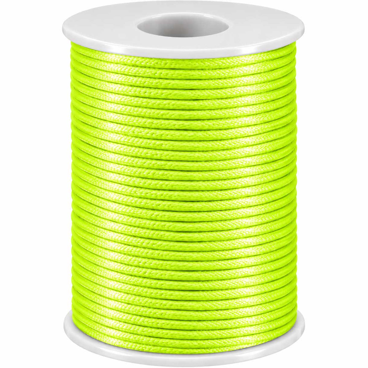 1.5 mm Yellow Green Polyester Rattail Satin Cord/Thread 49.2 yd (45 m) 280-