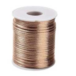 1.5 mm Camel Polyester Rattail Satin Cord/Thread 49.2 yd (45 m) 280-