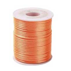 1.5 mm Coral Polyester Rattail Satin Cord/Thread 49.2 yd (45 m) 280-