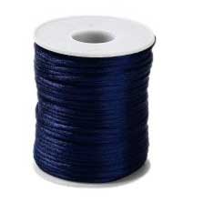 1.5 mm Prussian Blue Polyester Rattail Satin Cord/Thread 49.2 yd (45 m) 280-