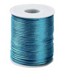 1.5 mm Steel Blue Polyester Rattail Satin Cord/Thread 49.2 yd (45 m) 280-