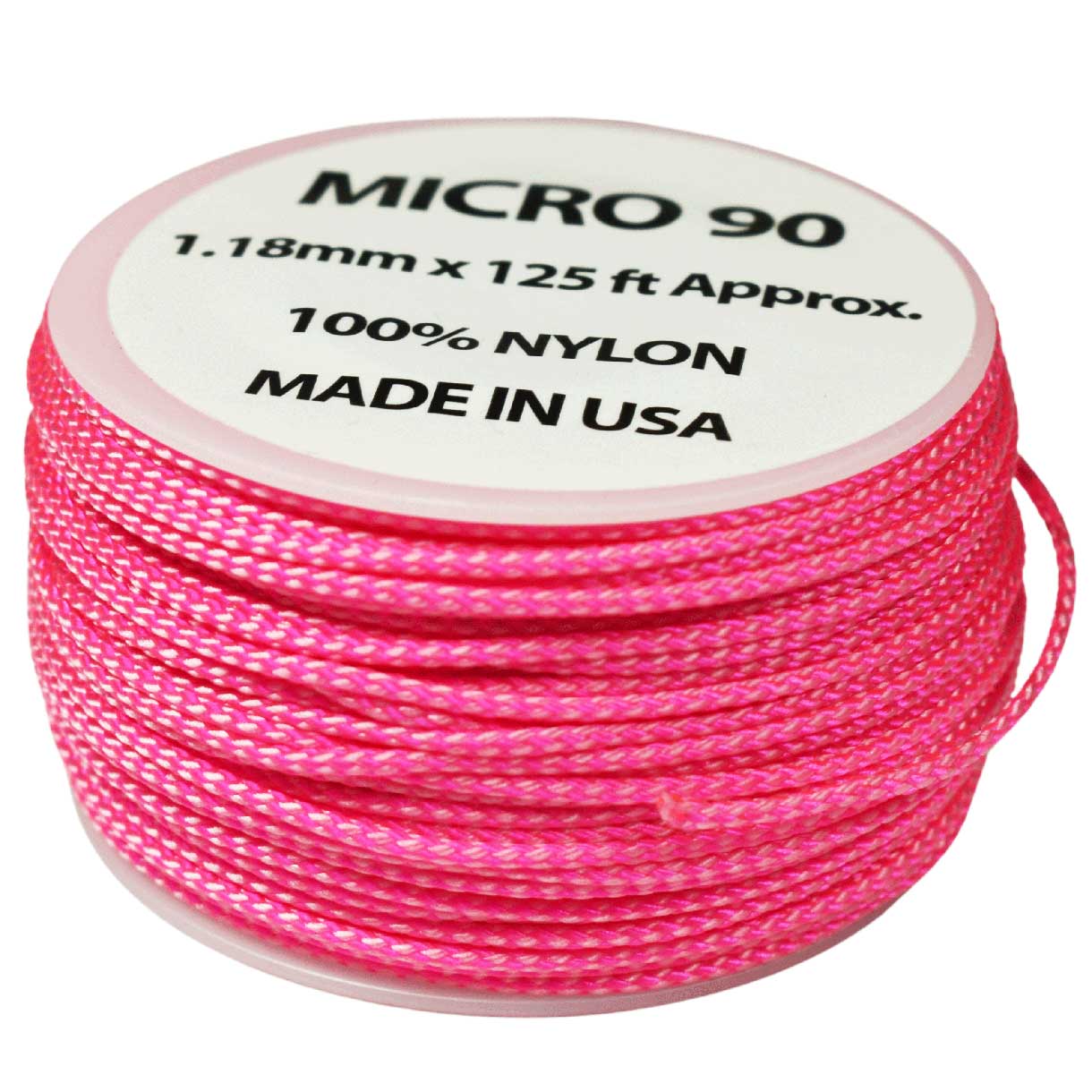 1.18 mm (3/64”) Micro Cord Candy Made in the USA (125 ft). El Wood Braiding Co