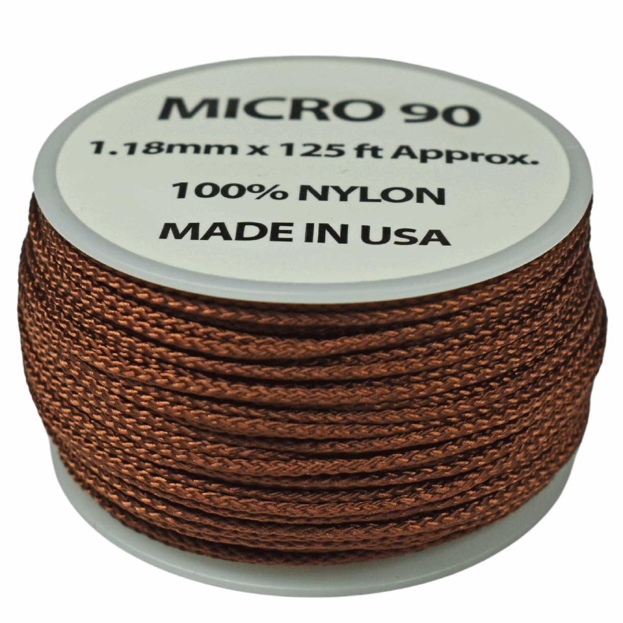 1.18 mm (3/64”) Micro Cord Chocolate Brown Made in the USA