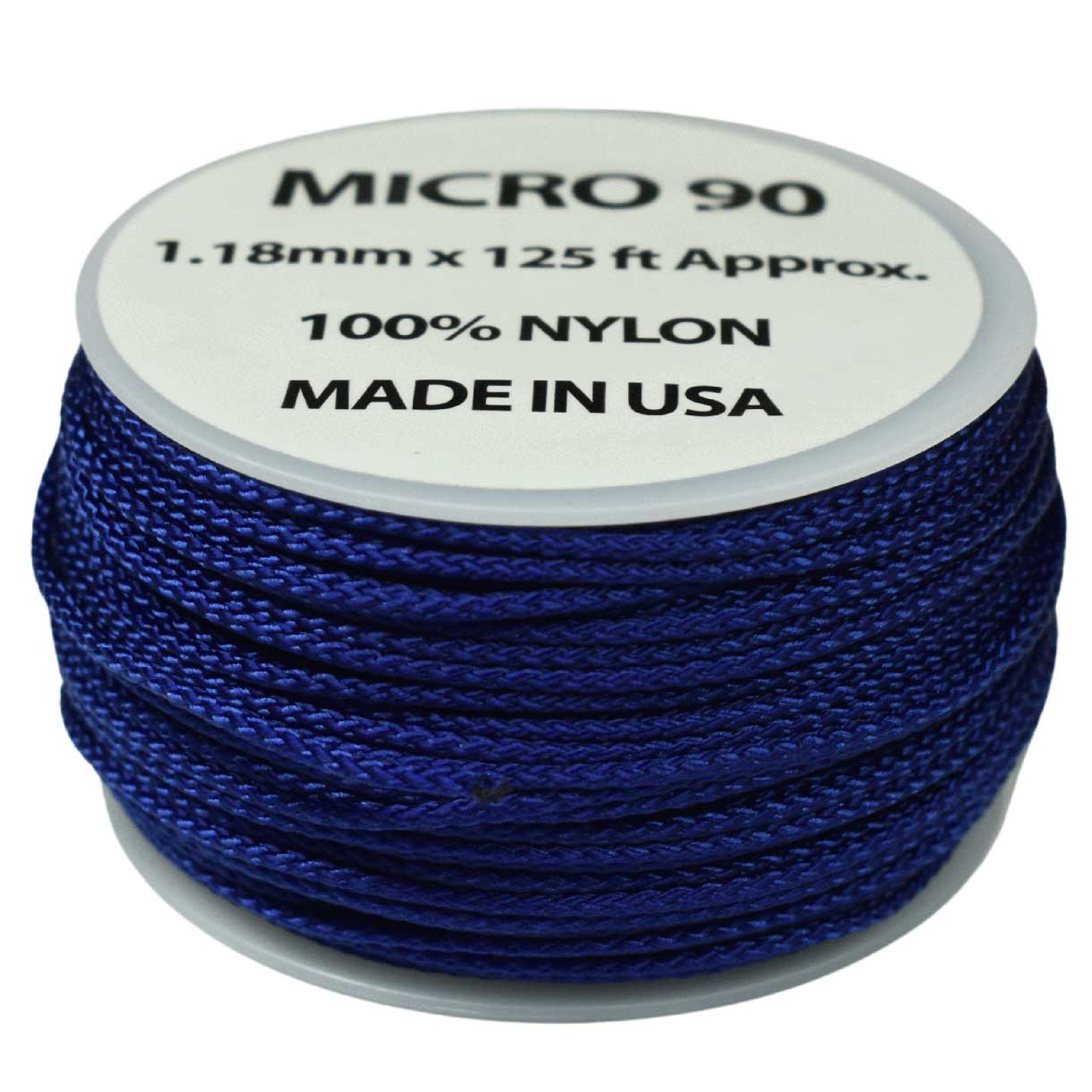 1.18 mm (3/64”) Micro Cord Electric Blue Made in the USA Nylon/Nylon