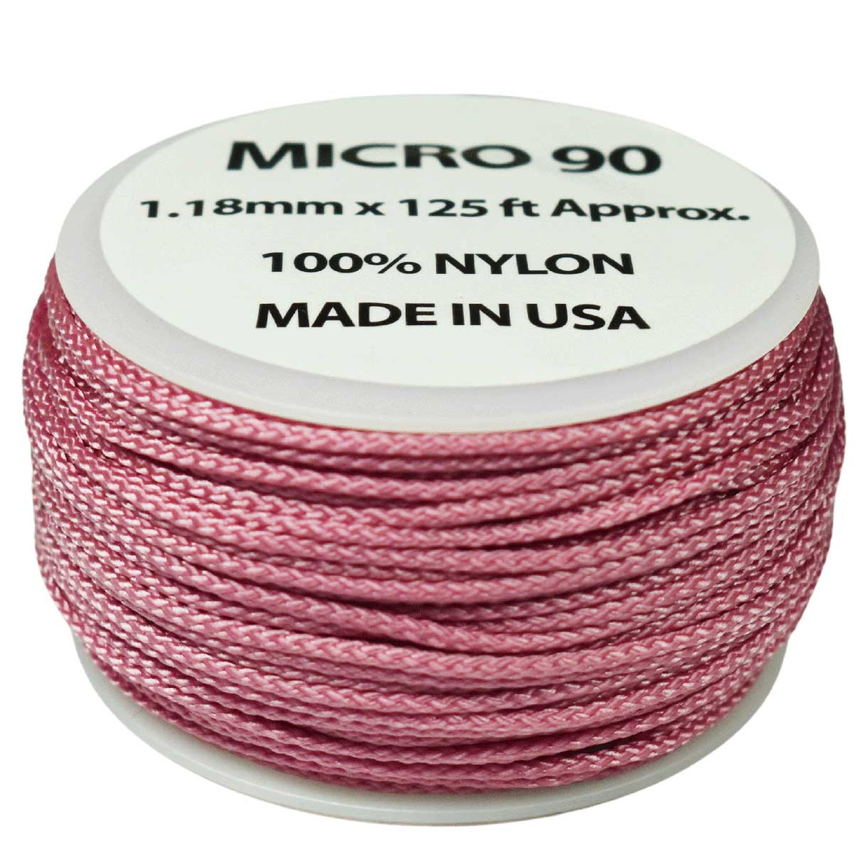 1.18 mm (3/64”) Micro Cord FS Lavender Pink Made in the USA Nylon/Nylon (125 ft)