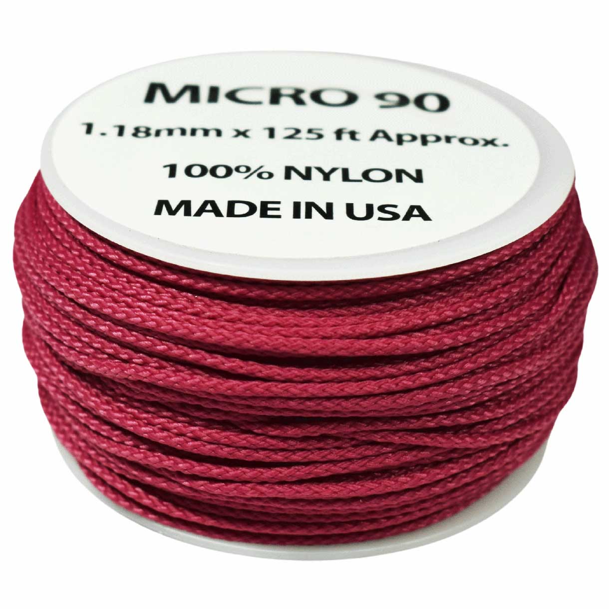 1.18 mm (3/64”) Micro Cord Fuchsia Made in the USA Nylon/Nylon