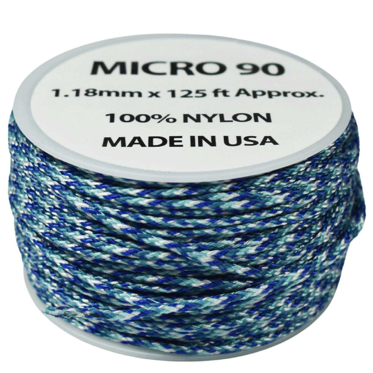 1.18 mm (3/64”) Micro Cord Icy Winter Made in the USA