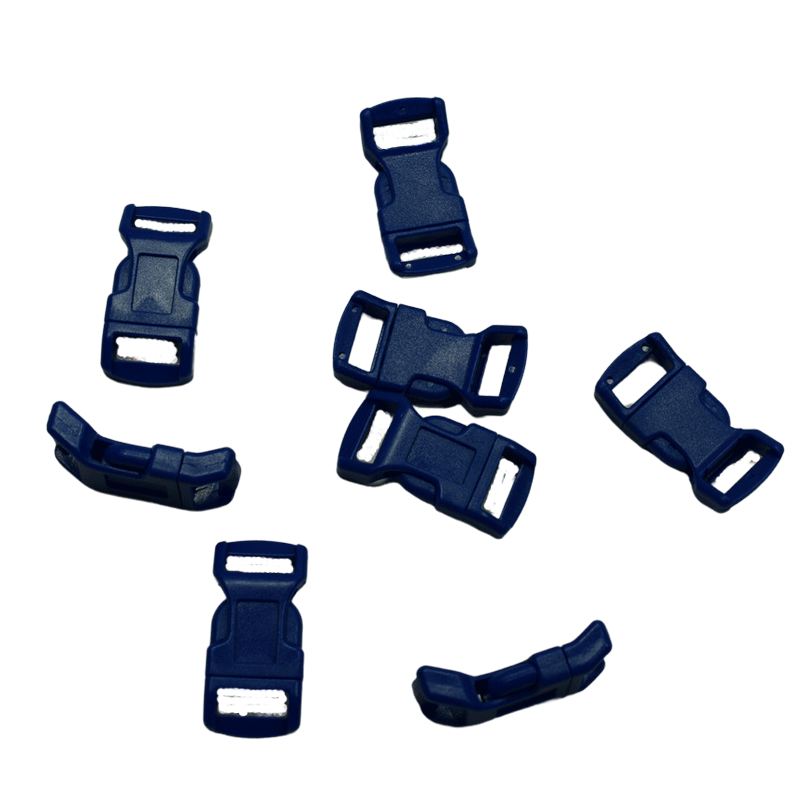 1/2 Inch Blue Curved Side Release Buckles (10 pack) - Paracord Galaxy