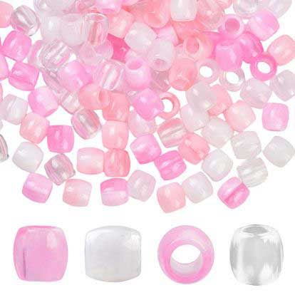 120 Pcs 4 Styles ABS Plastic Pink/White Imitation Pearl (1 Set) 280-