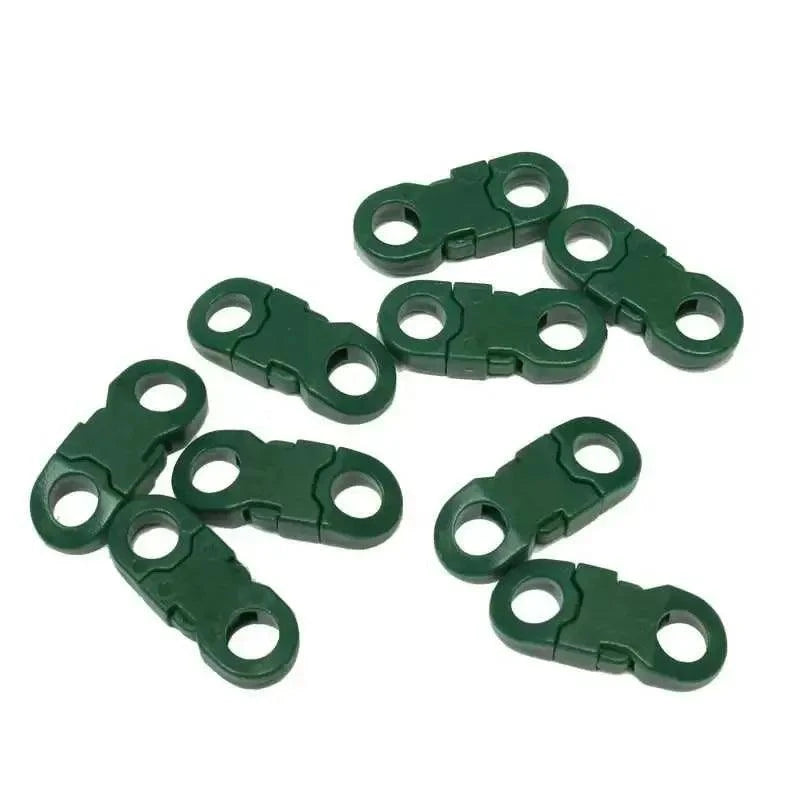 1/4" Hunter Green Flat Plastic Side Release Buckles (10 Pack) Discounts Available paracordwholesale