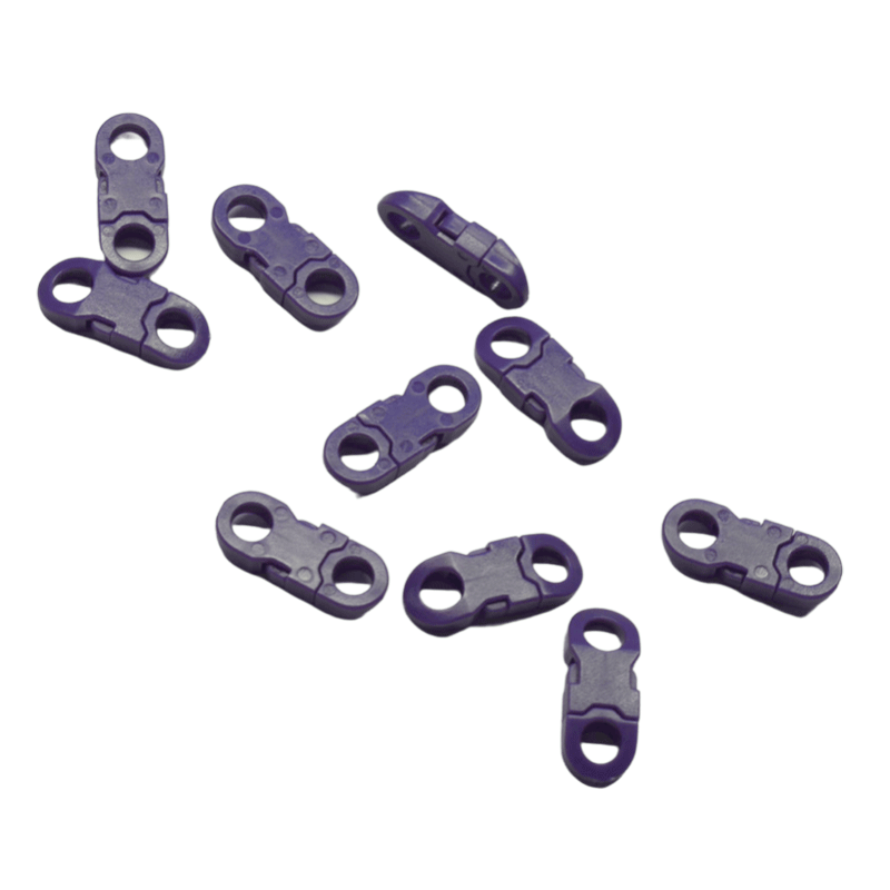 1/4" Purple Flat Plastic Side Release Buckles (10 Pack) Discounts Available paracordwholesale