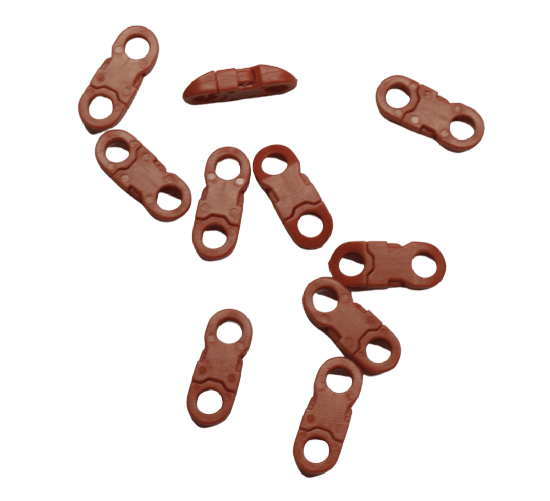 1/4" Red Flat Plastic Side Release Buckles (10 Pack) Discounts Available paracordwholesale