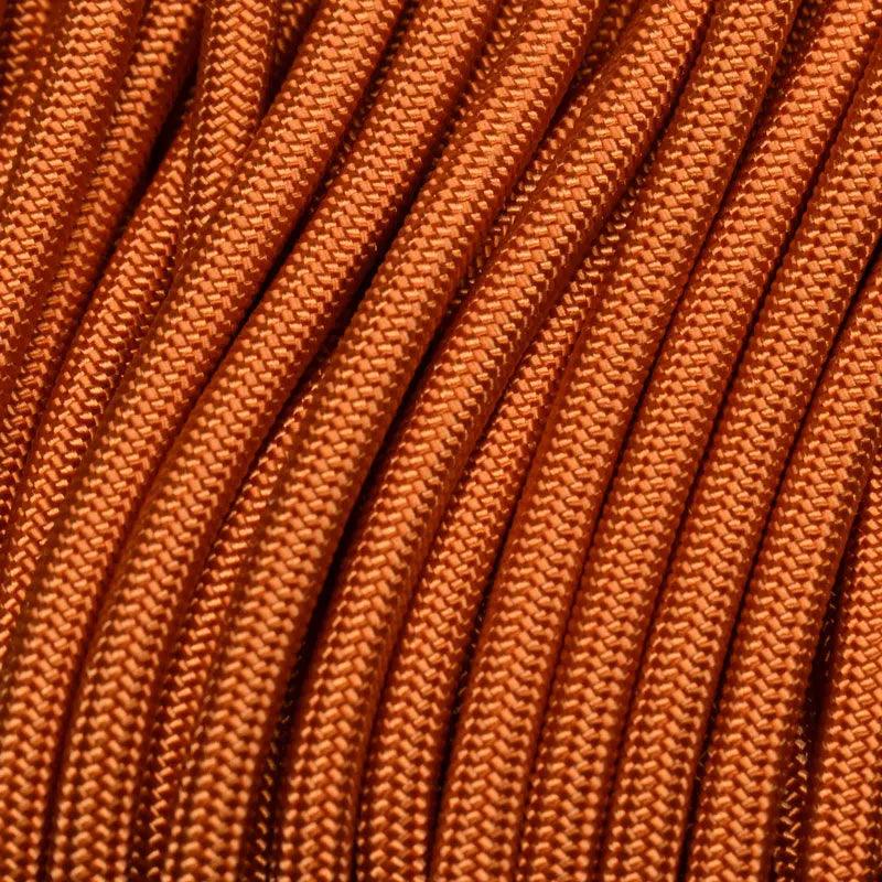 6.35 mm (1/4”) Nylon Paramax Rope International Orange Made in the USA Nylon/Nylon (100 ft) El Wood Braiding Co