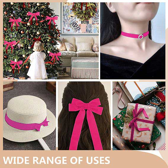 15 mm Camellia Velvet Ribbon Sparkle Ribbon 54 yd (50 m) 280-