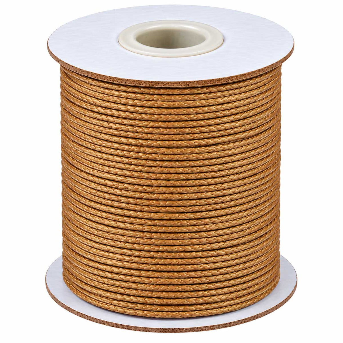 1 mm Burlywood Round Waxed Polyester Cord/Thread 85 yd (77.5 m) 280-