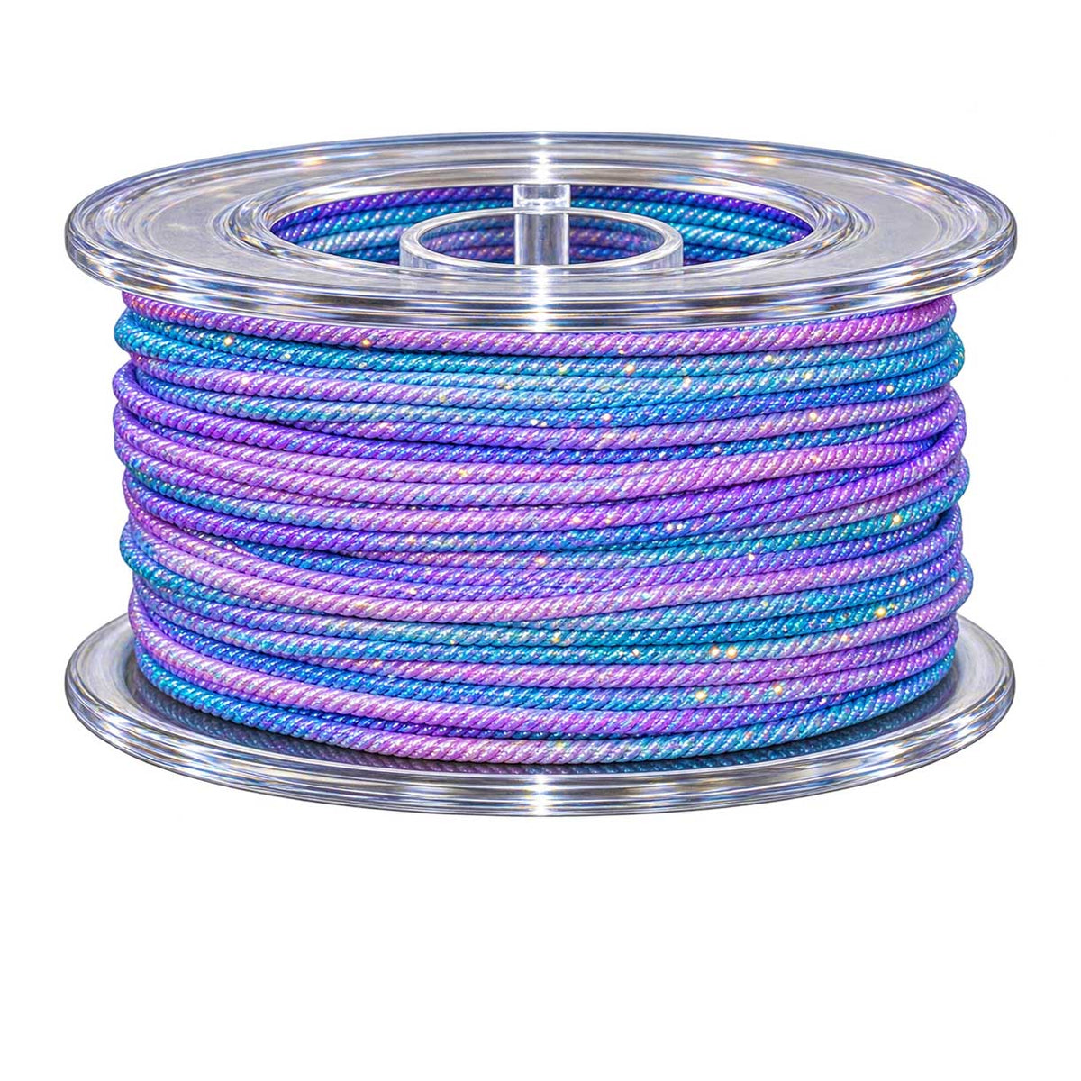 1 mm Deep Blue Sky Metallic Segmented/Gradient Polyester Cord/Thread 29.5 yd (27 m) 280-