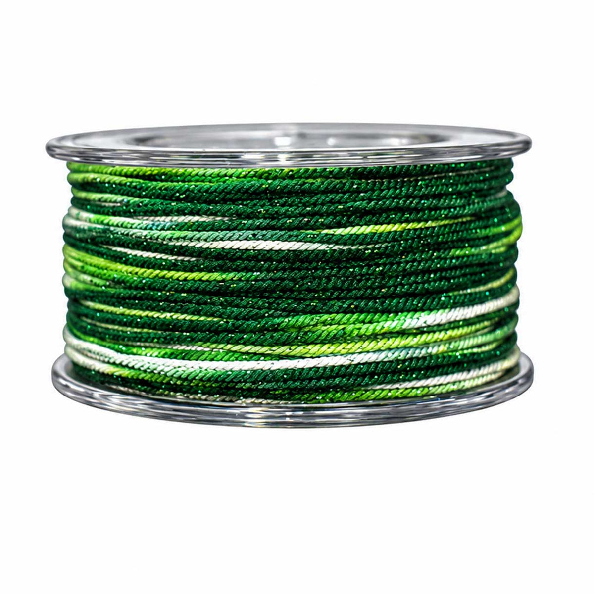 1 mm Green Metallic Segmented/Gradient Polyester Cord/Thread 29.5 yd (27 m) 280-