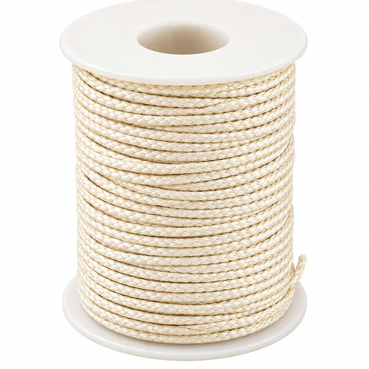 1 mm Old Lace Round Waxed Poly/Cotton Cord/Thread 100 yd (91.4 m) 280-