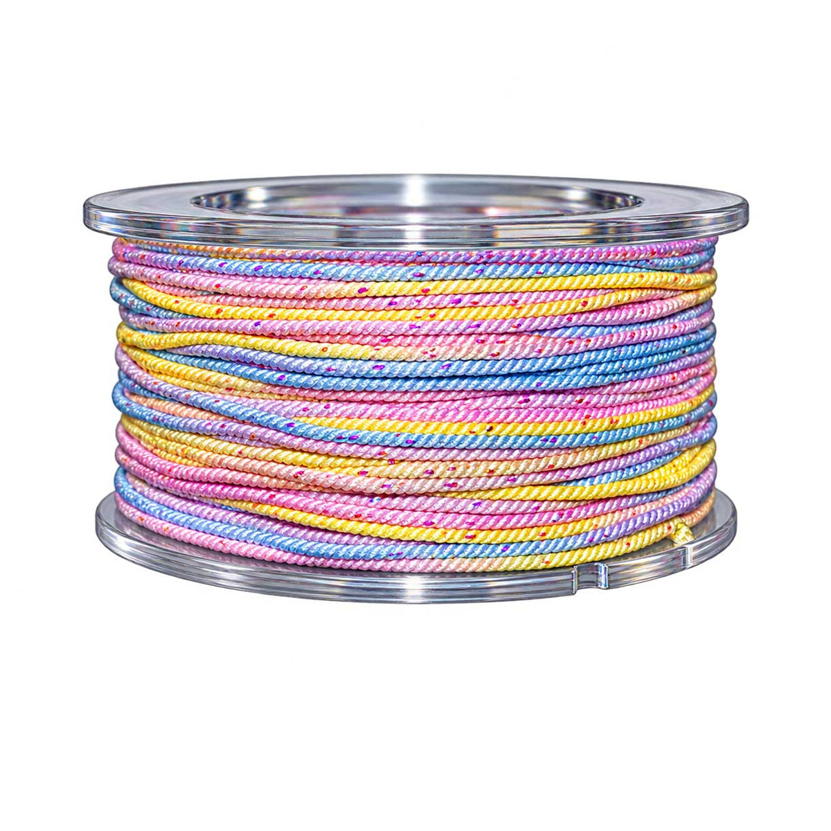 1 mm Pastel #1 Metallic Segmented/Gradient Polyester Cord/Thread 29.5 yd (27 m) 280-