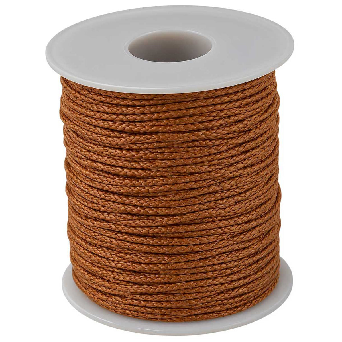 1 mm Sienna Round Waxed Poly/Cotton Cord/Thread 100 yd (91.4 m) 280-