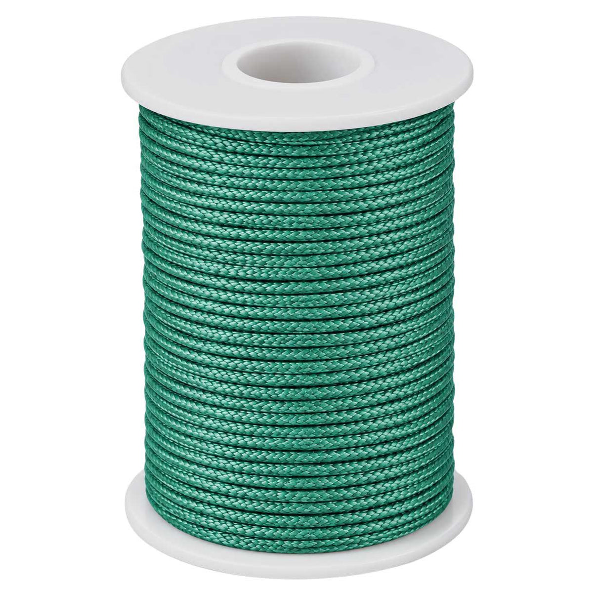 1 mm Teal Round Waxed Poly/Cotton Cord/Thread 100 yd (91.4 m) 280-