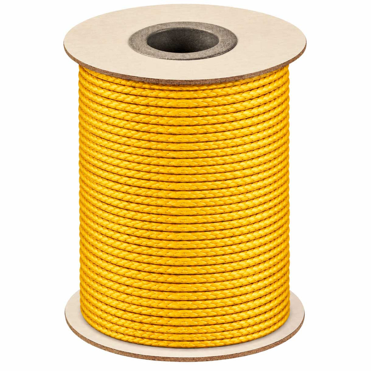 1 mm Yellow/Gold Round Waxed Polyester Cord/Thread 85 yd (77.5 m) 280-