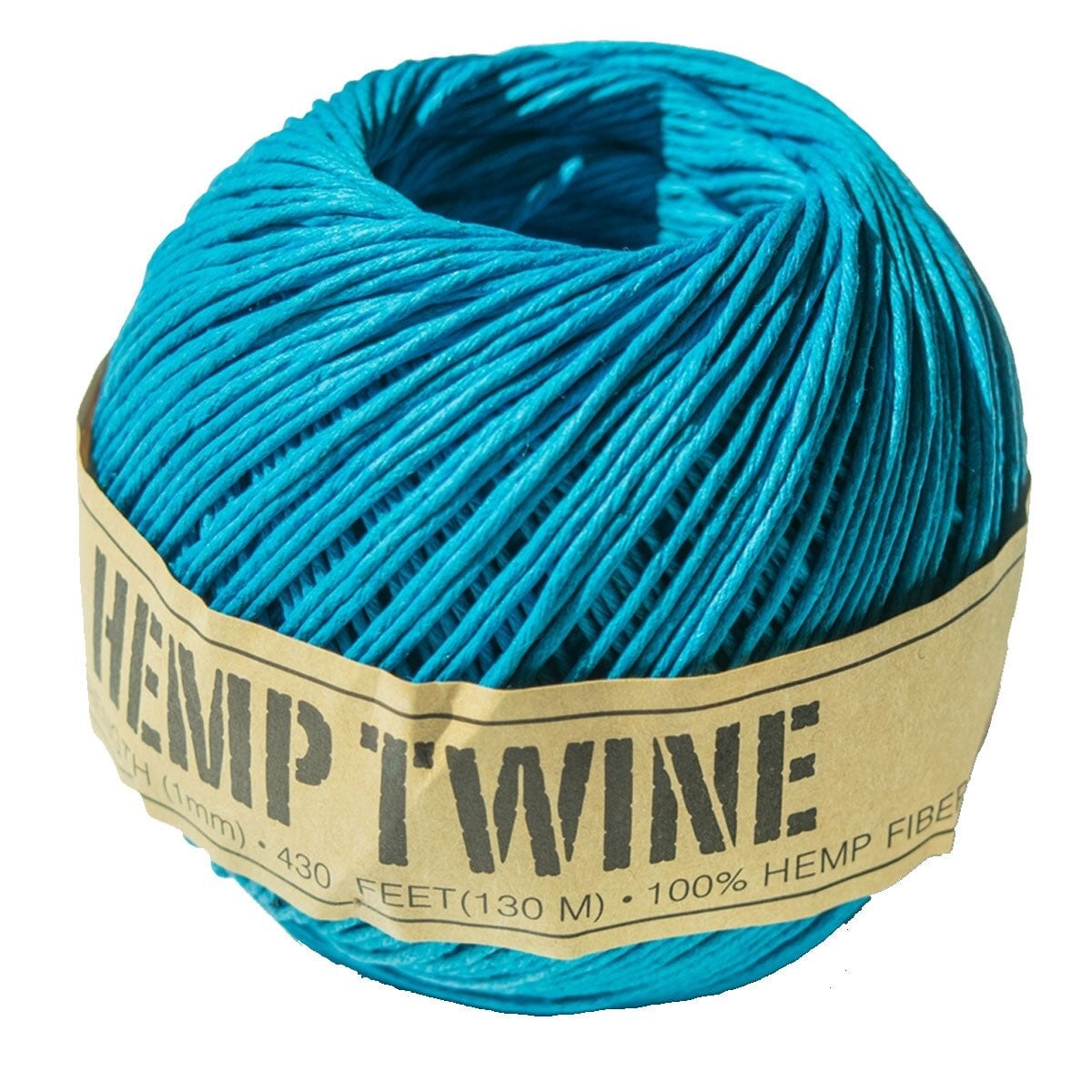 1 mm (3/64") Blue Hemp Twine/Cord Ball 131 m (430 ft) Hemp Traders