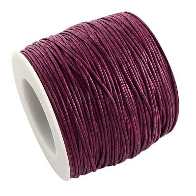 1 mm Burgundy Round Waxed Cotton Cord/Thread 100 yd (91.4 m) 280-