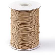 1 mm Burlywood Round Waxed Polyester Cord/Thread 85 yd (77.5 m) 280-